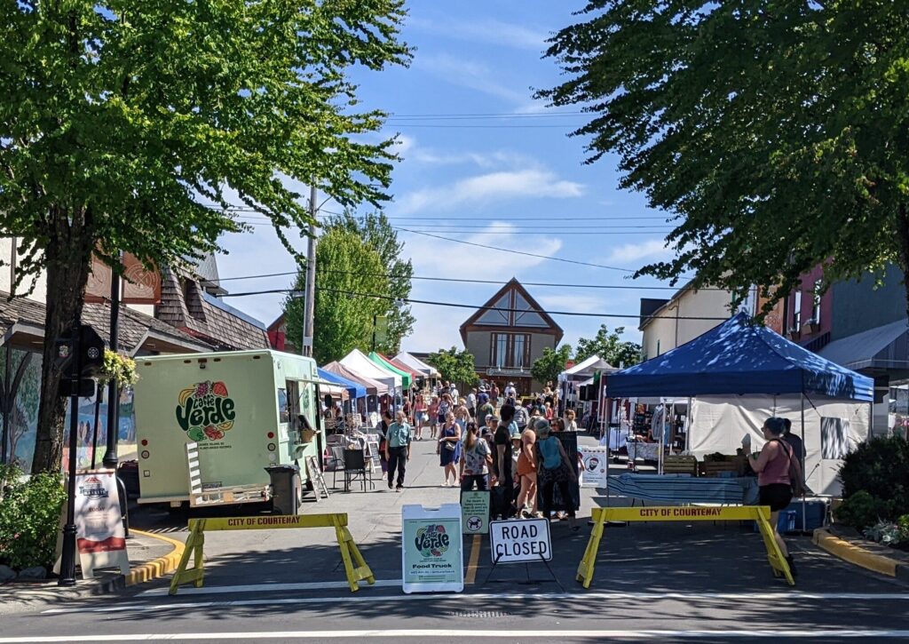 downtown Courtenay