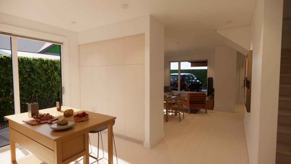 Unit C Kitchen Island patio